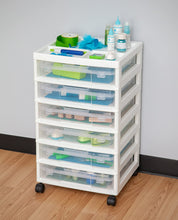 Load image into Gallery viewer, IRIS USA, Inc. 150815 IRIS 6-Case Scrapbook Cart, Black White