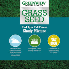 Load image into Gallery viewer, GreenView Fairway Formula Grass Seed Turf Type Tall Fescue Shady Mixture