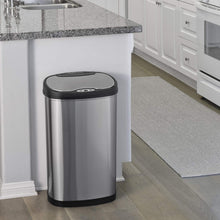 Load image into Gallery viewer, NINESTARS DZT-50-13 The Original Touchless Automatic Motion Sensor Trash Can, Black Top, 13.2 Gal. / 50 L., Stainless Steel