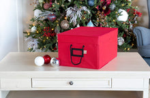 Load image into Gallery viewer, [Christmas Ornament Storage Box with Dividers] - (Holds 72 Ornaments up to 3 Inches in Diameter) | Acid-Free Removable Trays with Separators | 3 Removable Drawer Style Trays