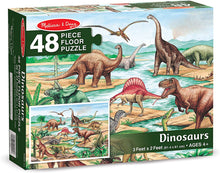 Load image into Gallery viewer, Melissa &amp; Doug Dinosaurs Floor Puzzle (48 pc)