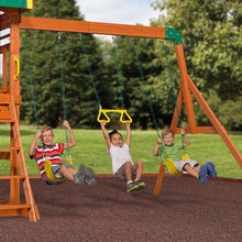 Load image into Gallery viewer, Backyard Discovery Oakmont All Cedar Wood Playset Swing Set