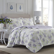 Load image into Gallery viewer, Laura Ashley Home Keighley Collection Luxury Premium Ultra Soft Quilt Coverlet Comfortable Piece Bedding Set