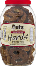 Load image into Gallery viewer, Utz Old Fashioned Sourdough Hard Pretzels – 28 oz Barrel – Big and Thick Classic Pretzel Knot Twist