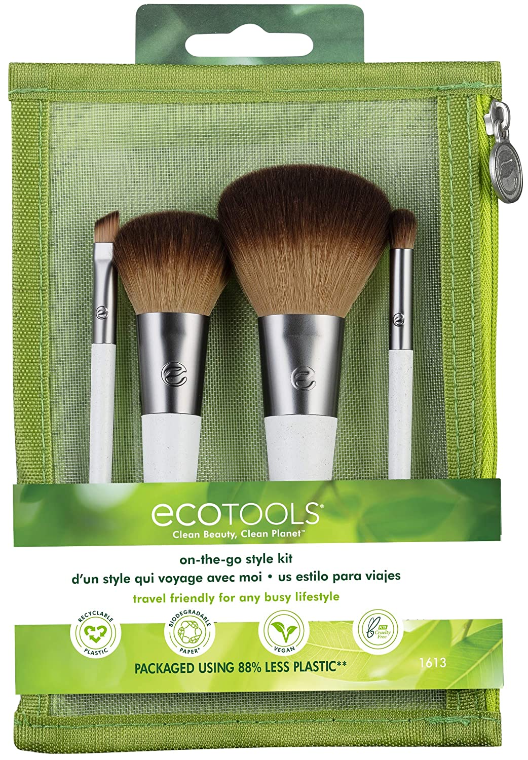 EcoTools, Brush Set On The Go, 4 Count