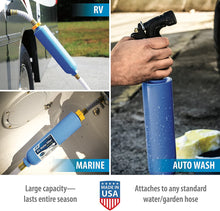 Load image into Gallery viewer, Camco TastePURE RV Water Filter with Flexible Hose Protector - Greatly Reduces Bad Taste, Odors, Chlorine and Sediment in Drinking Water