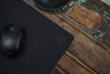 Load image into Gallery viewer, The weave on the Razer Goliathus speed edition is pulled taut to create a slick and seamless surface enabling your gaming mouse to glide quickly with zero hindrance to land those snap shots. The weave also provides a nice, comfortable feel under your han