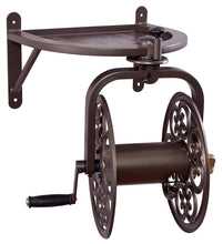 Load image into Gallery viewer, Liberty Garden 710 Navigator Rotating Garden Hose Reel, Holds 125-Feet of 5/8-Inch Hose - Bronze