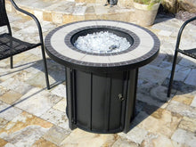 Load image into Gallery viewer, Hiland AFP-TTR Tile top 40,000 BTU Propane Fire Pit, Round, Bronze,Beige, Black