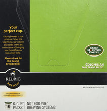 Load image into Gallery viewer, Green Mountain Columbian Fair Trade Select Coffee Keurig K-Cups, 18 Count