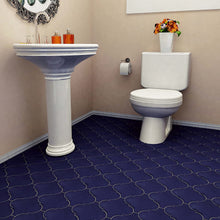 Load image into Gallery viewer, SomerTile FNU8PLBL Provenzale Lantern Bleu Porcelain Floor and Wall Tile, 8" x 8", Blue (24-pack)