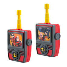 Load image into Gallery viewer, Incredibles 2 Walkie Talkies for Kids Static Free Extended Range Kid Friendly Easy to Use 2 Way Walkie Talkies