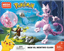 Load image into Gallery viewer, Mega Construx Pokemon Mew Vs. Mewtwo Clash