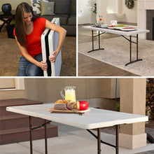 Load image into Gallery viewer, Lifetime 80382 Commercial Fold-in-Half Table, 6-Foot, Almond