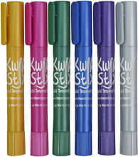 Load image into Gallery viewer, Pencil Grip Kwikstix Thin Stix Solid Tempera Paint 24 Pack, Super Quick Drying, 12 Classic 6 Neon &amp; 6 Metallix Colors, (TPG-620)