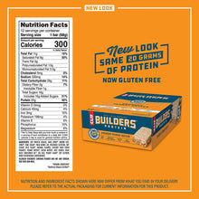 Load image into Gallery viewer, Clif Builders - Protein Bars - 20g Protein (2.4 Ounce, 12 Count) (Now Gluten Free)