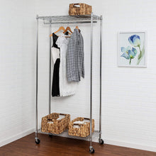 Load image into Gallery viewer, Honey-Can-Do GAR-01120 Heavy Duty Rolling Garment Rack,Chrome