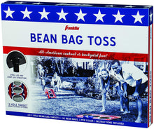 Load image into Gallery viewer, Franklin Sports Bean Bag Toss Yard Game – 3 Hole Cornhole Board Set – Red, White, and Blue – with 6 Bean Bags