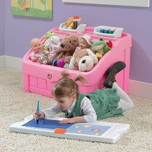 Load image into Gallery viewer, Step2 2-in-1 Toy Box &amp; Art Lid | Plastic Toy &amp; Art Storage Container