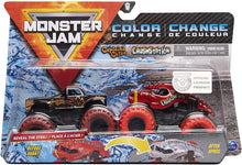 Load image into Gallery viewer, Monster Jam 2020 Color Change 1:64 Scale 2-Pack, Captain's Curse and Crushstation
