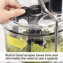 Load image into Gallery viewer, Hamilton Beach Stack &amp; Snap 8-Cup Food Processor &amp; Vegetable Chopper with Adjustable Slicing Blade, Built-in Bowl Scraper &amp; Storage Case, Silver (70820)