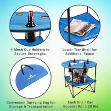 Load image into Gallery viewer, Wakeman Outdoors Camp Table-Outdoor Folding Table Carrying Bag-for Camping, Hiking, Beach, Picnic, Sporting Events