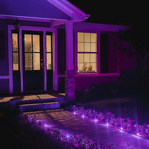 SYLVANIA LIGHTIFY ZigBee Outdoor Light Gardenspot Starter Kit, 9 Color Changing and Dimmable LED Spots, Works with SmartThings, Wink, and Amazon Echo Plus, Hub Needed for Amazon Alexa and the Google Assistant
