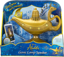 Load image into Gallery viewer, Aladdin Genie Lamp Speaker Lights Up Line in Jack Connects MP3 Player or Smart Device