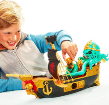 Load image into Gallery viewer, Treasure X Sunken Gold Treasure Ship Playset - 25 Levels of Adventure | Find Guaranteed Real Gold Dipped Treasure | Interactive Fun for All, Treasure Hunter
