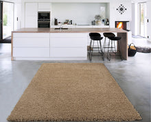 Load image into Gallery viewer, Sweet Home Stores Cozy Shag Collection Solid Shag Rug Contemporary Living &amp; Bedroom Soft Shaggy Area Rug, 39" L x 60" W, Beige