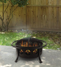 Load image into Gallery viewer, Pleasant Hearth Sunderland Deep Round Bowl Fire Pit, 36-Inch