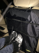 Load image into Gallery viewer, Premium Kick Mats by Baby Mushroom (2 Pack) - Superior Quality Waterproof Car Seat Back Protectors w/Storage and Reinforced Corners. Bonus Kids on Board Decal! Protects Upholstery, Fabric &amp; Leather.