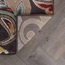 Load image into Gallery viewer, Emmalyn Transitional Floral Navy Rectangle Area Rug, 9&#39; x 12.6&#39;