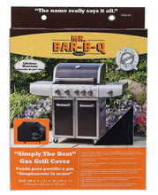 Load image into Gallery viewer, Mr. BBQ Platinum Prestige Large Grill Cover - Helps Prevent Cracking and Rusting - Waterproof Material - UV Protection - Snow and Rain Protection - Heat and Flame Resistant - 68”x 21”x 42”