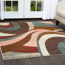 Load image into Gallery viewer, Home Dynamix Tribeca Slade Area Rug | Contemporary Living Room Rug | Bold Abstract Design | Warm-Inviting Feel | Brown