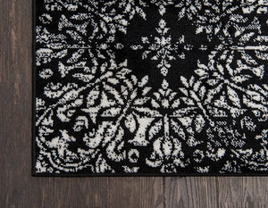 Unique Loom 3138665 Area Rug, 4' x 6' Rectangle, Black