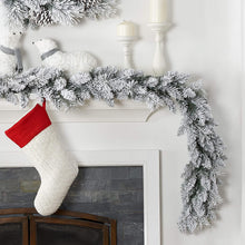 Load image into Gallery viewer, Holiday Time 9-FT Flocked Garland