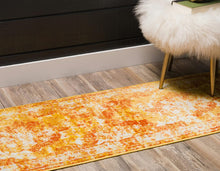 Load image into Gallery viewer, Unique Loom Sofia Collection Traditional Vintage Orange Runner Rug (2' x 10')