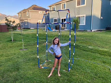 Load image into Gallery viewer, Funphix Medium Sprinklers Set with Poles and Hose - Outdoor Construction Fun for Kids with Water Sprinkler System