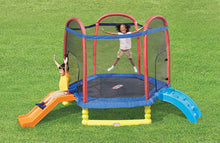 Load image into Gallery viewer, Little Tikes 7' Climb 'N Slide Trampoline