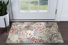 Load image into Gallery viewer, Emmalyn Transitional Floral Navy Rectangle Area Rug, 9&#39; x 12.6&#39;