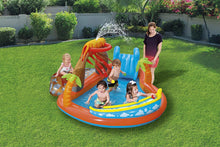 Load image into Gallery viewer, Bestway Lava Inflatable Play Center | Includes Play Balls, Ball Ramp, Ring Toss Game, Water Blob,