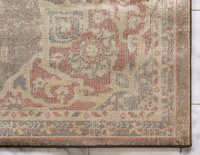 Load image into Gallery viewer, Unique Loom Utopia Collection Traditional Medallion Vintage Warm Tones Chocolate Brown Area Rug (8' x 10')