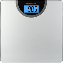 Load image into Gallery viewer, BalanceFrom Digital Body Weight Bathroom Scale with Step-On Technology and Backlight Display, 400 Pounds, Silver, Regular