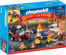 Load image into Gallery viewer, PLAYMOBIL Advent Calendar - Construction Site Fire Rescue