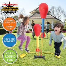 Load image into Gallery viewer, The Original Stomp Rocket Dueling Rockets, 4 Rockets and Rocket Launcher - Outdoor Rocket Toy Gift for Boys and Girls Ages 6 Years and Up - Great for Outdoor Play with friends in the backyard &amp; parks