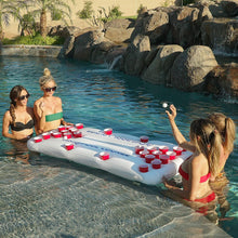 Load image into Gallery viewer, GoPong Pool Lounge Floating Beer Pong Table Inflatable with Social Floating