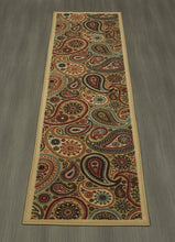 Load image into Gallery viewer, Ottomanson Ottohome Collection Contemporary Paisley Design Non-Skid (Non-Slip) Rubber Backing Area Rug-