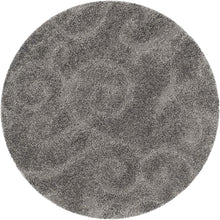 Load image into Gallery viewer, Safavieh Florida Shag Collection SG455-1111 Scrolling Vine Graceful Swirl Area Rug, 9' 6" x 13'
