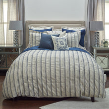 Load image into Gallery viewer, Rizzy Home BT4052 Standard Sham, 20"X26", Blue/Neutral/Brown